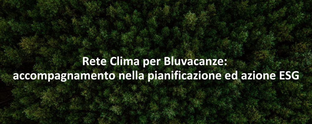 Bluvacanze: Piano integrato ESG